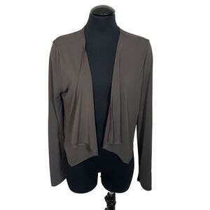 Carmen Taupe Jersey Cardigan - Women’s L